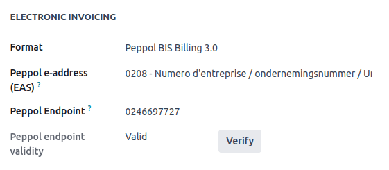 "Verifying Peppol participants in Odoo"