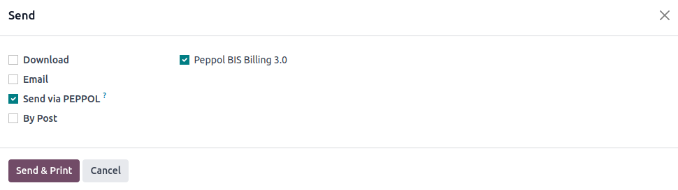 "Sending Invoices via Peppol"